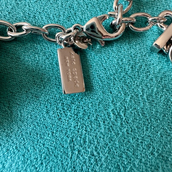 Kate Spade Pearl and Silver Necklace with Bow - Picture 3 of 5